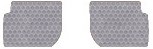 Mercedes-Benz GL450 Custom-Fit All-Weather Rubber Floor Mats 2 Pc 3rd Seat - Light Gray (2007 07 2008 08 2009 09 2010 10 2011 11 2012 12 ) AMS1MNB435173||805C5SNM Custom Fit Auto Mat Store RT11|3575380|435173||805_1