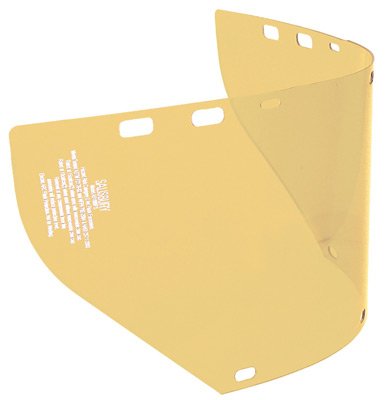 W H Salisbury As100Fs 7.5 X 20 X 0.060 Yellow Arc Flash Unbound Faceshield Helmet Shields Honeywell AS1000FS