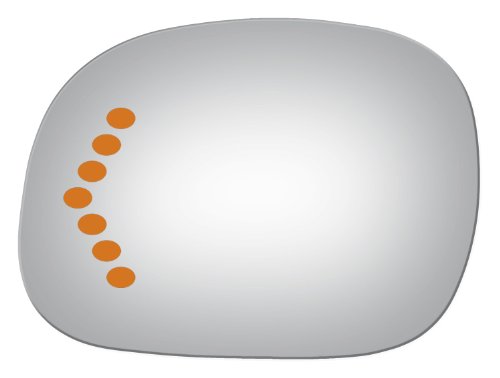 1997-1998 Ford Truck Expedition Flat, Driver Left Side Replacement Mirror Glass Exterior Mirror Replacement Glass Automotive Mirror Glass BUR-4315S