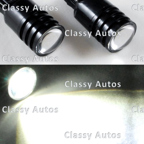 Classy Autos 5W High Power White LED Bulbs Reverse Backup Light 7440 with Cree Emitter Bulbs 7440