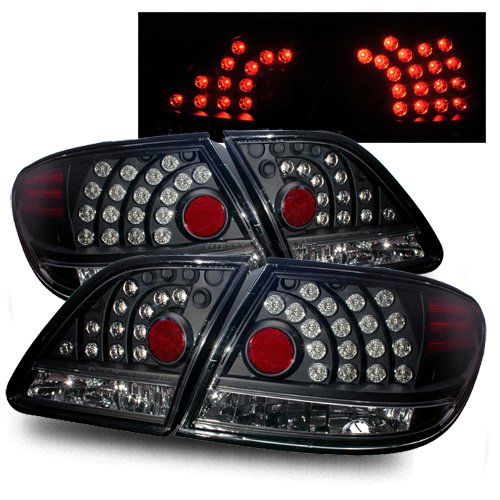 Lexus ES300 Black LED Tail Lights Tail Lights Luminx Lighting LU-LED-TL-6532