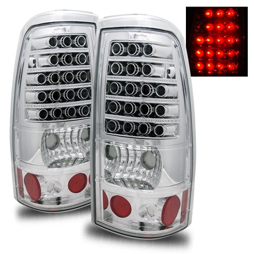 Chevy Silverado Chrome LED Tail Lights Tail Lights Luminx Lighting LU-LED-TL-6342
