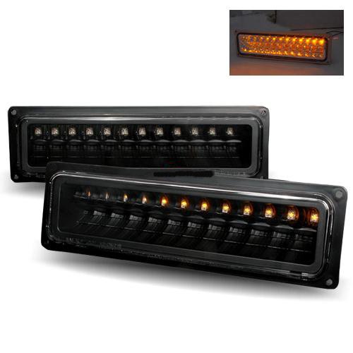 GMC Yukon Black LED Parking Lights Lighting Luminx Lighting LU-LED-PL-6161