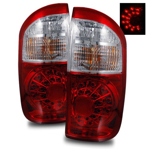 Toyota Tundra Double Cab Red/Clear LED Tail Lights Tail Lights Luminx Lighting LU-LED-TL-6687