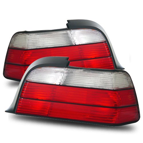 BMW 3 Series E36 Coupe Red/Clear Tail Lights Tail Lights Luminx Lighting LU-TL-6799