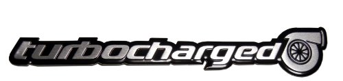 Turbo TURBOCHARGED Aluminum Emblem Badge for Honda Civic Si Acura NSX TSX RDX RSX Type-S Subaru Impreza WRX Mazda Mazdaspeed 3 6 Nissan Sentra SER 300ZX 350Z Datsun 280ZX 280Z Bumper Stickers, Decals & Magnets ERPART 321-ERPEMB228