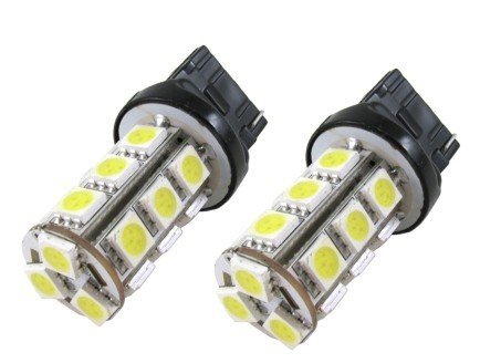 7440/W21W White 18 SMD LED Bulbs Reverse Backup Bulbs (Pack of 2) Bulbs AGTLED 7440-18SMD-W