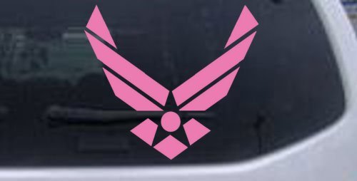 Pink 3in X 3.4in -- US Air Force Military Car Window Wall Laptop Decal Sticker Wall Stickers & Murals Rad Dezigns 3inX3.4in_Pink_10210_22