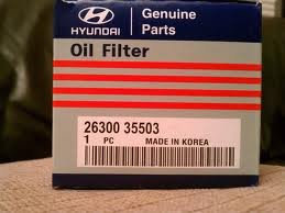 Oil Filters Hyundai 26300 35503