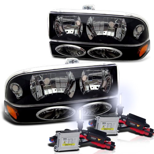 Headlight Bulbs AUTOVISIONPRO HDYD-CS1098BK+CBLCS1098YDBKAM+HID6K9006S