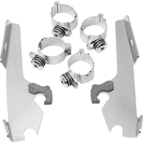 Memphis Shades Trigger Lock Mount Kit-Batwing - Polished Accessories Memphis Shades 2321-0179