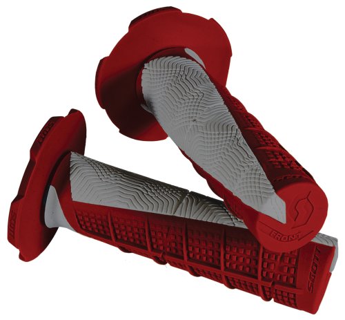 Scott Sports 219627-1010 Red/Gray Duece Motorcycle Grips Protective Gear Scott Sports 219627-1010