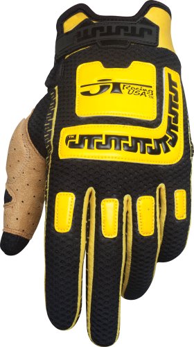 Gloves JT Racing USA S11LFL130511 M YL-BK