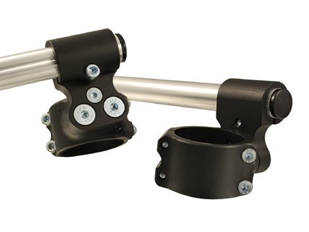 Honda CBR 1000RR 2008-2012 50mm Woodcraft Racing 3 Piece Split Clip-on Handlebars Handlebars WOODCRAFT RACING 12-15501000rr10