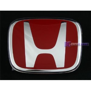 Honda JDM Red Emblem (3x2.5) 79.4mmx65mm Universal Size Bumper Stickers, Decals & Magnets Honda JP EMB S1A-E11ZB (3