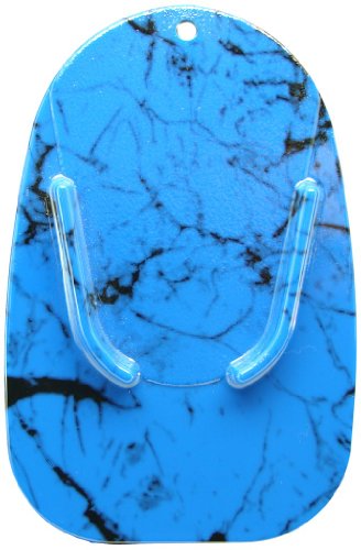 Blue Marble Custom Motorcycle Kickstand Pad from Redeye Laserworks Stands Redeye Laserworks AMZKP129