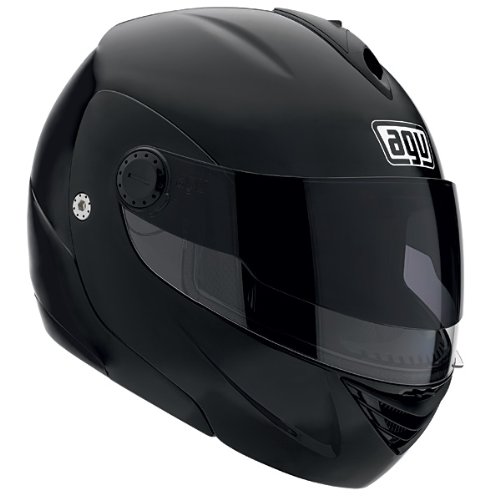 AGV Miglia II Modular Flat Black Motorcycle Helmet 2X AGV SPA - ITALY 089154B0003011 Helmets AGV 089154B0003011