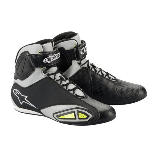 Fast Lane Shoe Black/Silver/Yellow Size 12.5 Alpinestars SPA 2510212-195-125 Boots Alpinestars 2510212-195-125