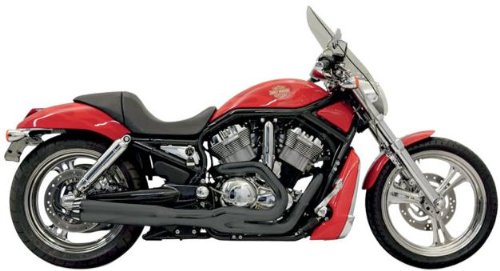 Bassani Manufacturing Road Rage II B1 Power Complete Exhaust System Black/Black End Cap 1V18RB Complete Systems Bassani Xhaust 1V18RB