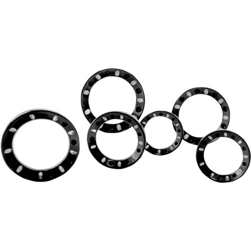 Battistinis Custom Cycles C-Thru Dakota Digital Bezel Kit - Black 04-201 Parts Battistinis Custom Cycles 04-201