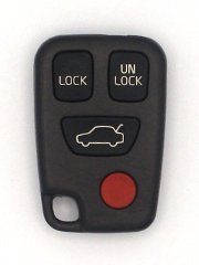 1998 98 Volvo V70 Keyless Entry Remote - 4 Button Models with Panic Alarm Keyless Entry Systems Volvo 9166200
