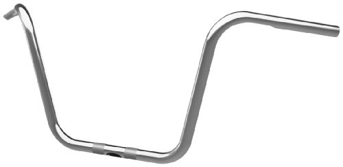 Khrome Werks 1in. Handlebar - 12in. Ape (Dimpled and Drilled) - Chrome , Color: Chrome, Handle Bar Size: 1in. 300044 Handlebars Khrome Werks 300044
