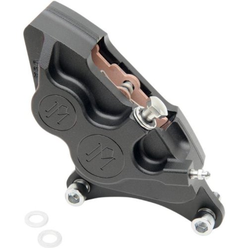 Performance Machine Four-Piston Differential-Bore Brake Caliper Kit - Black Ops 0053-2916-SMB Calipers Performance Machine 0053-2916-SMB