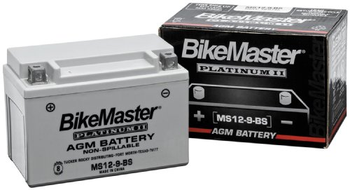 BikeMaster AGM Platinum II Battery MS12-3L-A Batteries BikeMaster MS12-3L-A