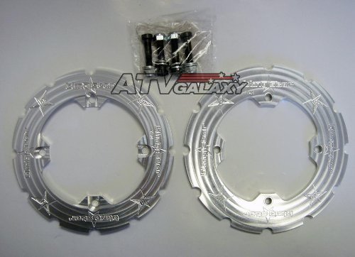 Blingstar Billet Dual Sprocket Guard KFX450R KFX 08 09 Sprockets Bling Star Q-KFX450-DSG
