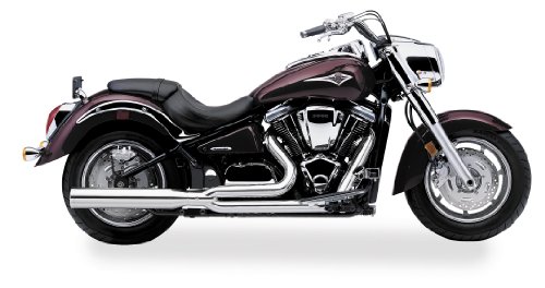 Cobra PowerPro HP 2-into-1 Exhaust System with Billet Tip for Kawasaki Cruisers - Color : Chrome - Size : Kawasaki VN2000F Vulcan 2000 Classic LT 2006-2009 Complete Systems Cobra Enterprises 4473