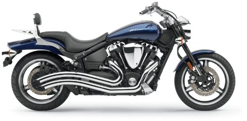 Cobra Speedster Swept Chrome Exhaust System for 2002-2010 Yamaha XV1700PC Road Star Warrior Complete Systems Cobra Enterprises 2222