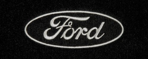Logo 1997-1998 Ford F-150 SuperCab Mid-level Custom 1 Pc Front Mat Mid-Level Cruiser Mat Color: Ebony Mat Logo: Ford Script In Oval - Embroidery - White Flooring & Carpeting Cruiser Mats CL3CC6-MC04-1YUAA:M23A:L2DV