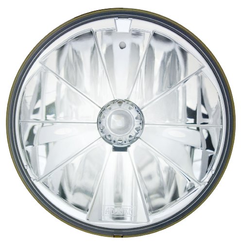 Adjure T70700-A Smooth Clear Lens 7 Pie Cut Ice Headlamp with H4 Bulb Headlight Bulbs Adjure T70700-A