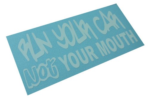 Run Your Car Not Your Mouth Decal Jdm Funny Car Vinyl sticker (Come with 1 stickerbomb hand decal) Bumper Stickers, Decals & Magnets stickerciti scd109
