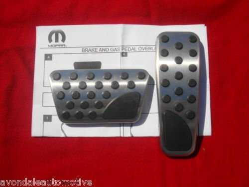 Dodge Charger 2011-2012 Bright Pedal Pad Kit Mopar OEM Pedal Pads Mopar 82211154.1
