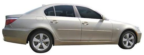 Painted Body Side Moldings for 2010-2012 BMW 5 Series (Black Saphire Metallic 475) Door FE-BMW5-F10-475