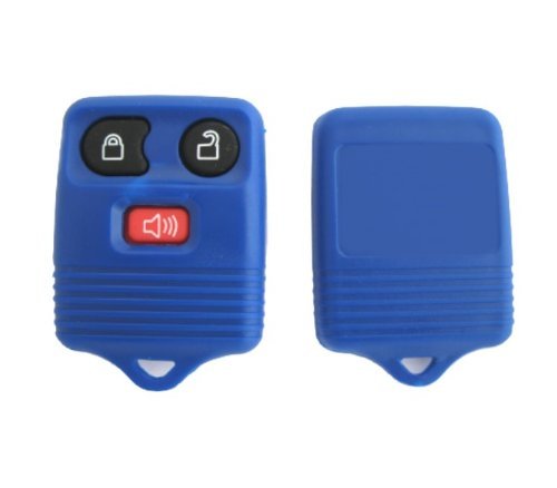 NEW Shell for Ford Keyless Entry Remote Key Fob 3 Button No Circuit Board ! Shell & Pad Only - UNIQUE NAVY BLUE COLOR ! Electronics Features 608819403755