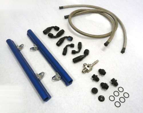 OBX Fuel Rail Kit 98-02 GM F-Body LS1 Blue Headers OBX Racing Sports CF-ABJ39BL