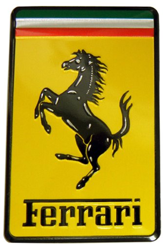 Bumper Stickers, Decals & Magnets  325-ERPEMBSquareFerrariBadge