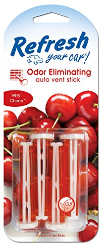 Refresh Your Car! 09597 Auto Vent Stick, Very Cherry, 4 Per Pack Air Fresheners Refresh Your Car 09597