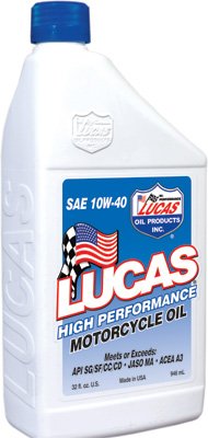 LUCAS OIL ENGINE 10W/40 M/C OIL 6/CS Motor Oils Lucas 53-1134