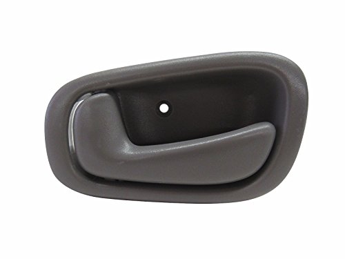 1998-2003 Toyota Corolla, Chevy/Chevrolet Prizm Gray Grey Front OR Rear Inside Inner Interior Door Handle Left Driver Side (1998 98 1999 99 2000 00 2001 01 2002 02 2003 03) Body Aftermarket Auto Parts TO1352141