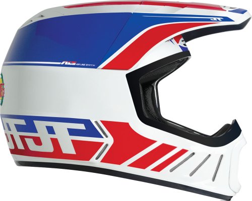 Helmets JT Racing USA F11ALS231201 LG WT-RD