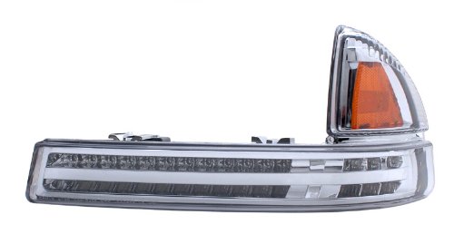 1997-2004 Dodge Duranngo LED Parking Lights /w Amber (Chrome) Lenses Matrix MTIX-BUMP-1083