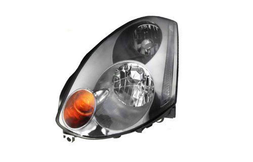 2003-2005 Infiniti G35 Coupe CCFL Halo Projector Headlights (HID Compatible) (Black) Headlight Bulbs Unknown MTIX-HL-HALO-1252