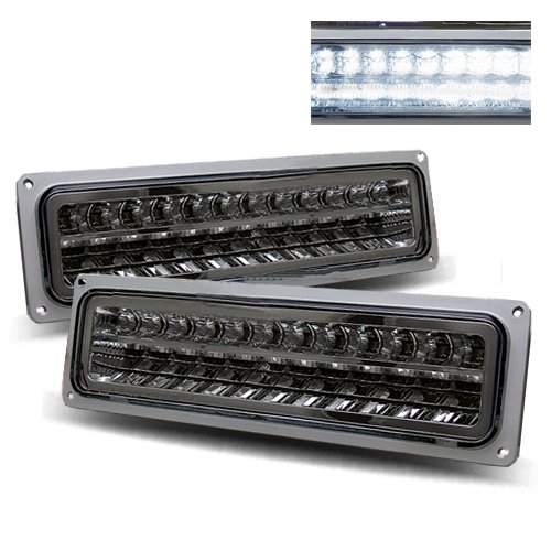 1988-1998 Chevy Full Size LED Parking Lights (Smoke) Lighting Matrix MTIX-PL2008