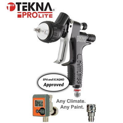 TEKNA 703567 1.2mm/1.3mm/1.4mm Fluid Tip ProLite Spray Gun with TE10 and TE...