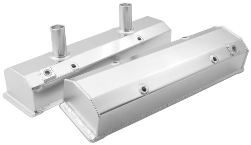 Allstar ALL26171 Fabricated Aluminum Valve Cover Set with Breather Tube Valve Covers Allstar ALL26171