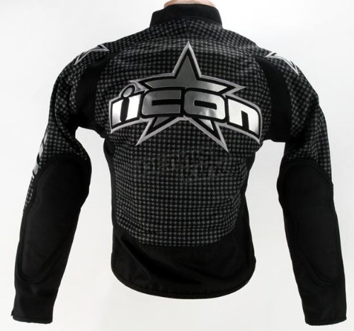 Icon Hooligan 2 Women's Motorcycle Jacket Glam Black LG Jackets & Vests ICON 2822-0408