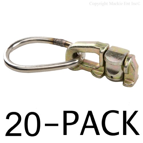 Aluminum Track Tiedown Fitting 6,500 lb. Capacity - Tiedowns 20-Pack Ratcheting Fittings for Aluminum Track-Multi Packs 48123-20-20